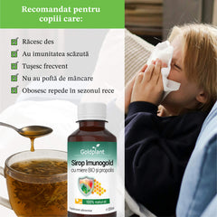 Cura Imunogold pentru Copii + 1 Ceai GRATIS – 36 de zile de imunitate naturală (3 Siropuri Imunogold)