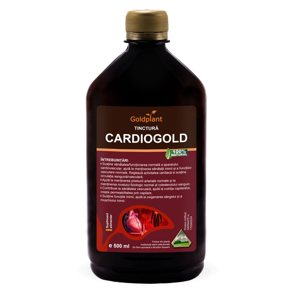 Cardio Gold Cardiogold – Tinctură 500ml, Extract concentrat după rețetă tradiționa ...