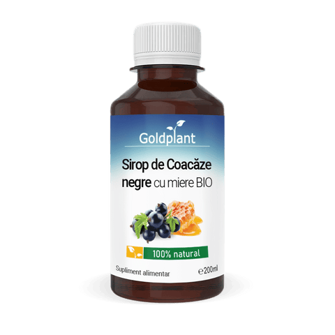 Sirop de Coacaze negre cu miere BIO 200ml