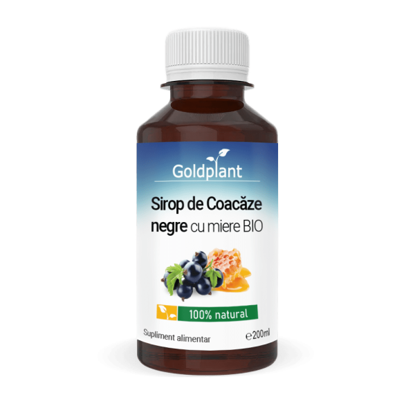Sirop de Coacaze negre cu miere BIO 200ml